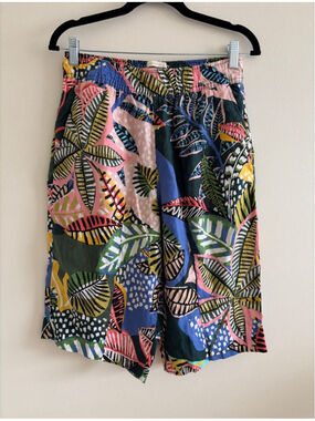 Women's Cynthia Rowley Tropical Print Bermuda Shorts M Multi-color